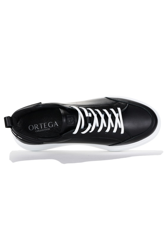 Кеды женские кожаные ORTEGA <span>OZLU01чер</span>