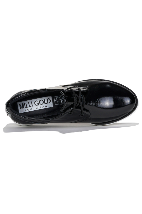 Туфлі жіночі шкіряні Milli Gold <span>487_CS10121ч_б</span>