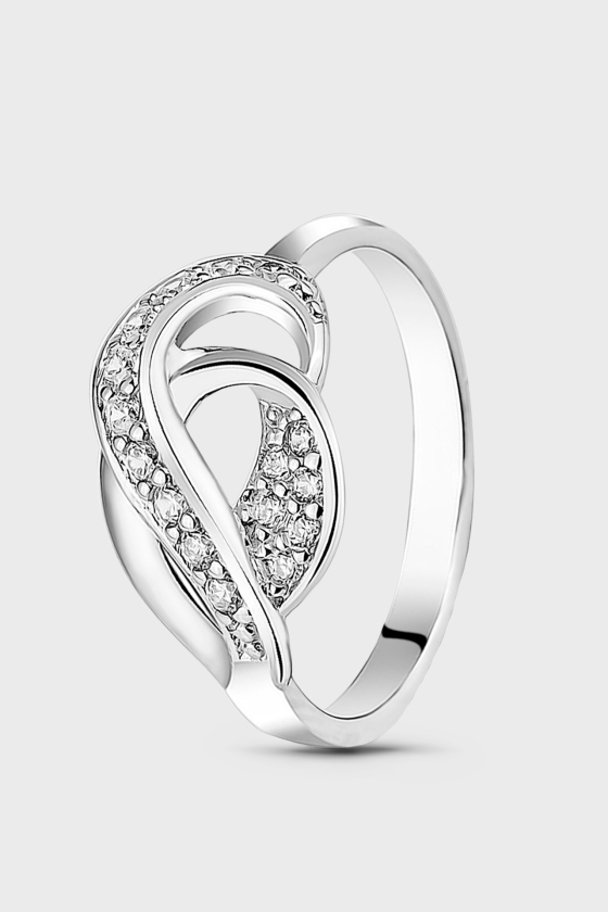 Серебряное кольцо с фианитами Барбара <span>ФК150</span>