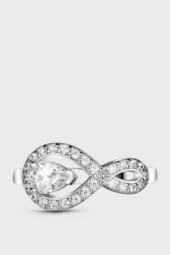 Срібна каблучка з фіанітами <span>ФК159</span>