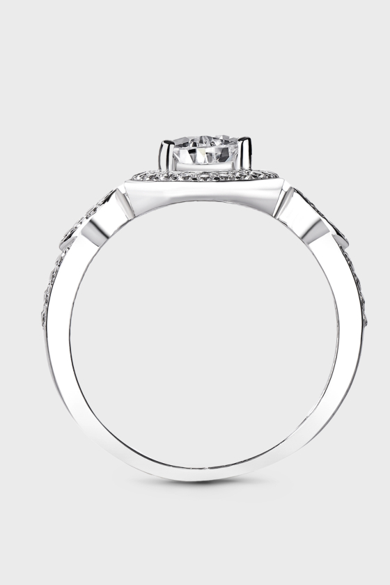 Срібна каблучка з фіанітами Комета <span>ПДК83</span>