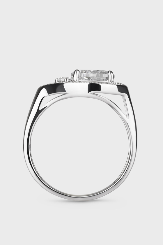 Серебряное кольцо с фианитами Балет <span>ПДК93</span>