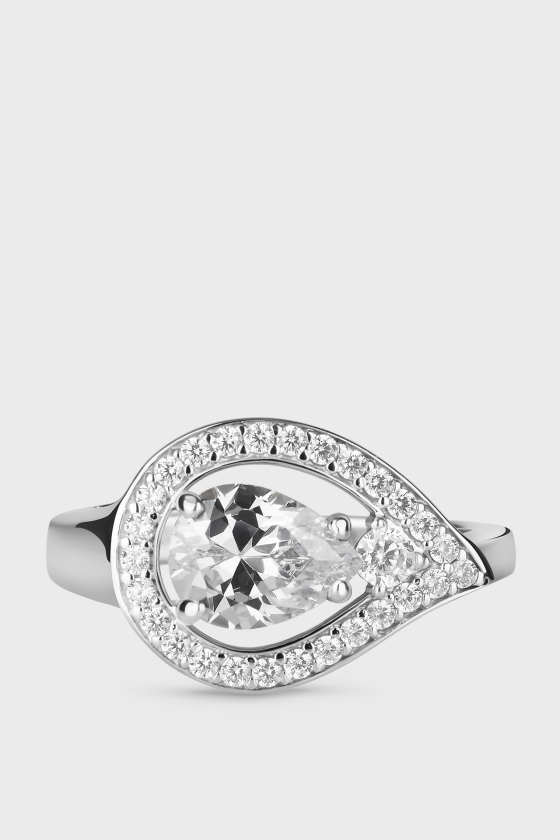 Серебряное кольцо с фианитами Балет <span>ПДК93</span>