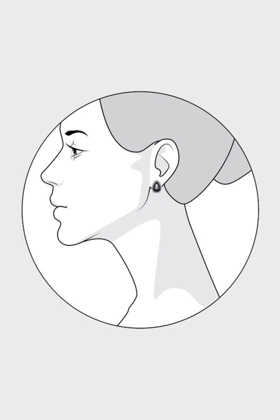 Серебряные серьги с керамикой <span>СЧ099</span>